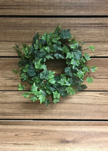 6.5" Frosted Green Ivy Wreath