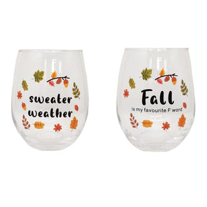 Wine Glasses for Fall