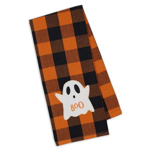 Halloween Buffalo Plaid Tea Towels