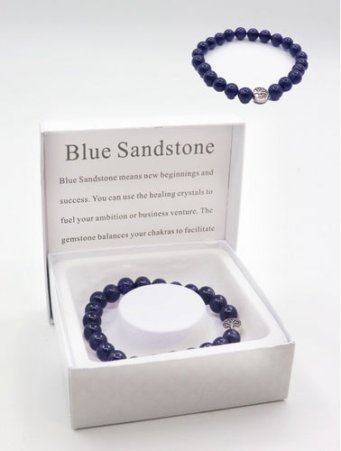 Blue Sandstone Bracelet