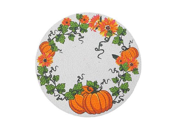 Printed Round Pumpkin Placemats