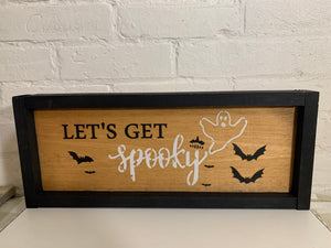 Framed Halloween Signs - Rectangle