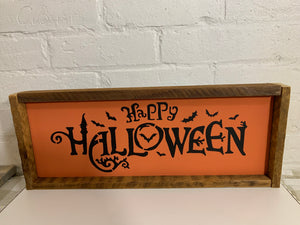 Framed Halloween Signs - Rectangle