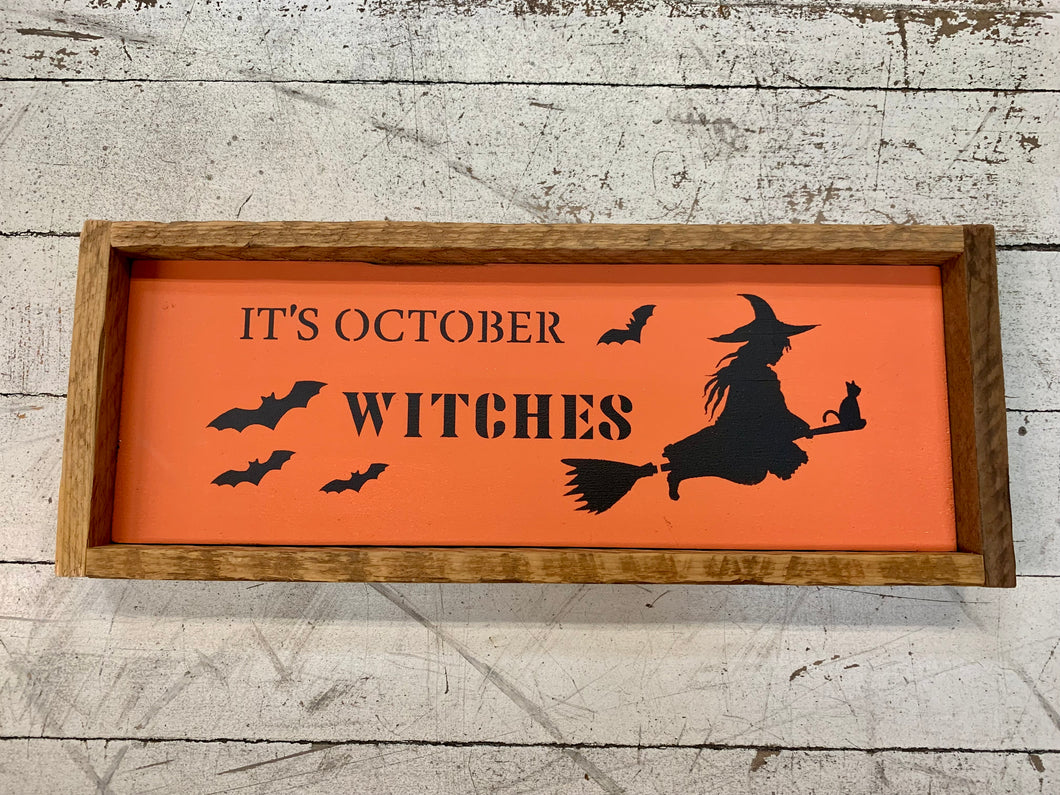 Framed Halloween Signs - Rectangle