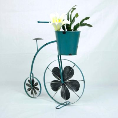Green Bicycle Planter