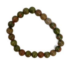 Load image into Gallery viewer, Unakite 8mm Bracelet