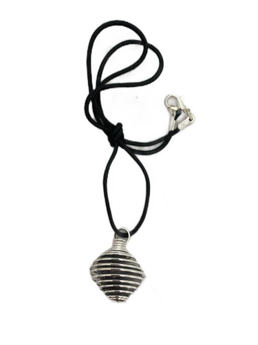 Agate Black Onyx Stone Tumbled Stone Pendant With Chain