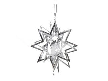 Load image into Gallery viewer, Silver Spinning Metal Star Orament