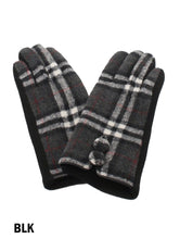 Load image into Gallery viewer, Faux Burberry Button Down Gloves