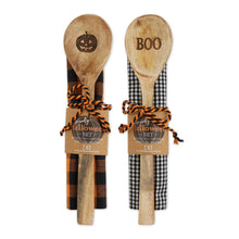 Load image into Gallery viewer, Halloween Set - Spoon and Dishtowel