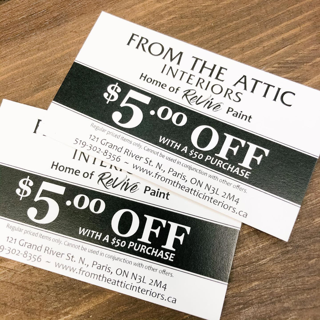 From the Attic Interiors Gift Card