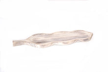 Load image into Gallery viewer, White Washed Wood Collection Long Wavy Leaf Tray