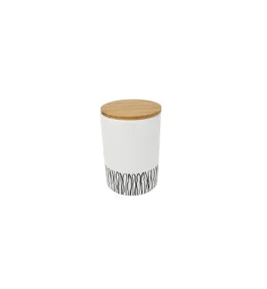 Bamboo Striped Canister