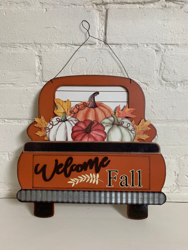 Trucks with Pumpkins - Welcome Fall