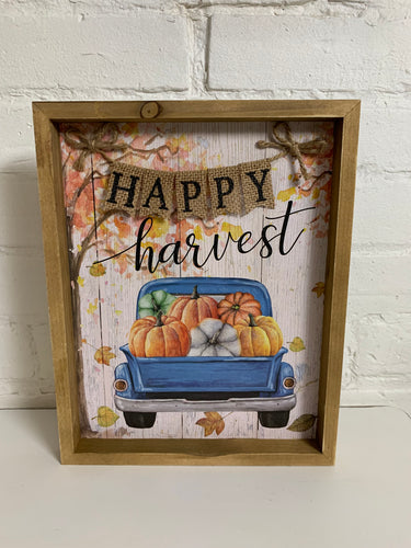 Framed Happy Harvest