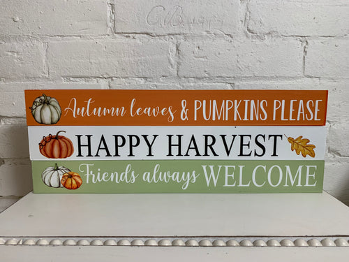 Fall Table, Mantel or Shelf Blocks