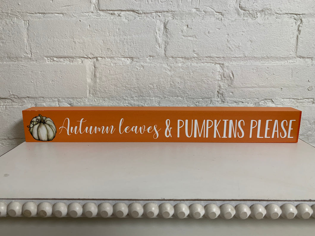 Fall Table, Mantel or Shelf Blocks