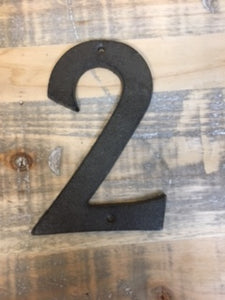 Cast iron Numbers
