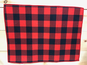 Buffalo Plaid Drying Mats