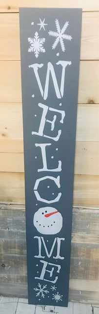 4 Foot Porch Sign Christmas/Winter