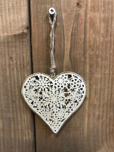 Snowflake Heart Ornament