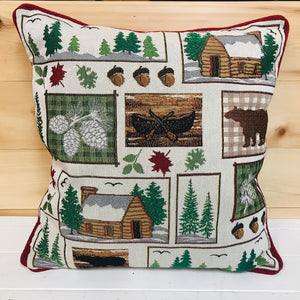 Cabin Pillow and Gnome Pillow