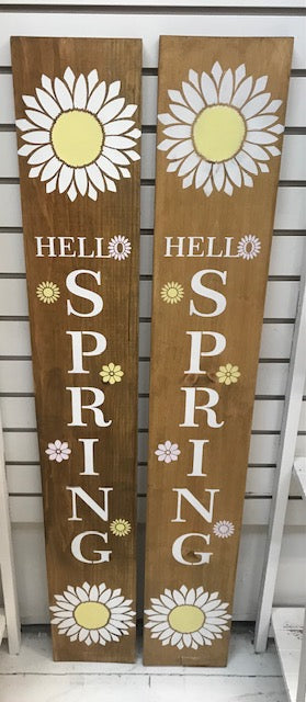 4 foot Porch Sign - Hello Spring