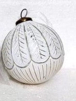 4" Glass Deco Painted Ornament