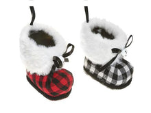 Load image into Gallery viewer, Buffalo plaid Boot Ornaments