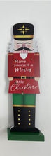 Load image into Gallery viewer, LED Nutcracker Wood Stand