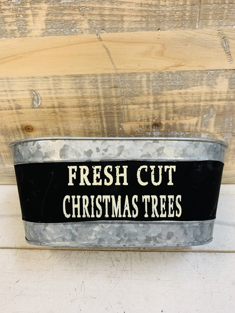 Fresh Cut Christmas Trees Tin