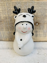 Load image into Gallery viewer, Black and White Snowmen With Hats
