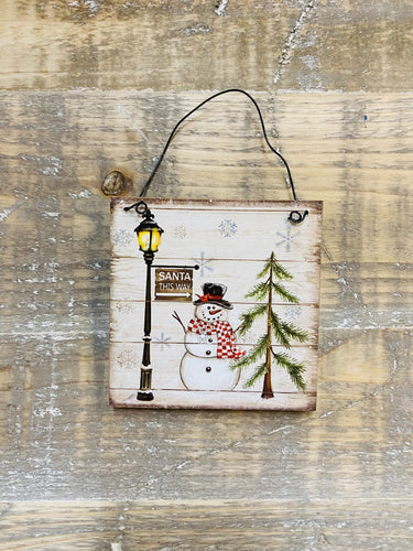 Small Hanging Christmas Sign