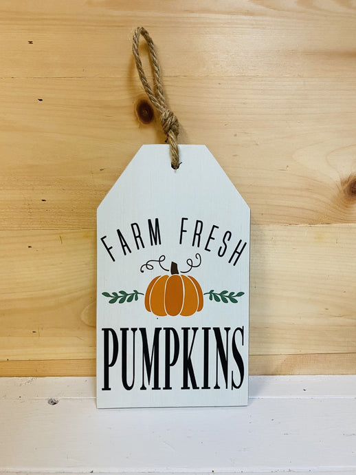 Farm Fresh Pumpkins Tag