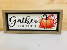 Load image into Gallery viewer, Framed Farmhouse Style Fall Sign