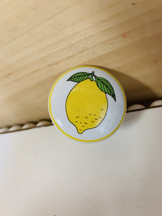 Lemon Ceramic Knob