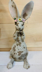 Rustic Bunny with Flower Crown