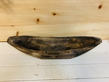 Load image into Gallery viewer, Natural Wood Boat dough Bowls